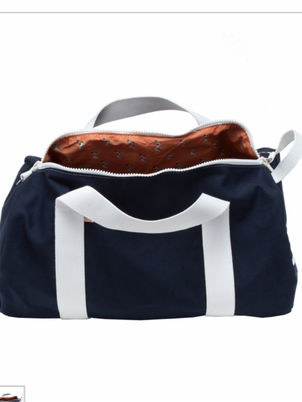 Hudson Sutler St. Simons Duffel - “wheels up “ 
Navy / white